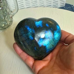 Labradorite Puffy Heart Crystal- Large